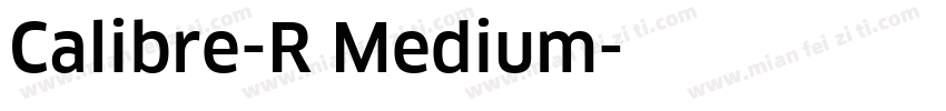 Calibre-R Medium字体转换
